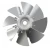 Import High building Air supply and exhaust Mixed flow fan with aluminum impeller from China