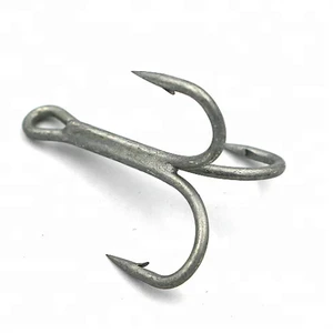 High carbon steel fishhook 5X treble fishing hooks