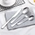 Import high-end cutlery set Black gold-plated stainless steel cutlery creative color western steak cutlery 4Pcs flatware from China