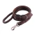 Import High-end leather pet dog leash rope collar large dog pet round collar leash suit pet collars leashes from China
