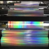 High Glitter Iridescent Rainbow Metalized Polyester / Holographic Embossing Metalized PET Film