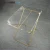 Import High gloss lucite folding metal legs clear acrylic serving storage tray table from China