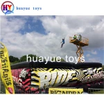 High Grade 0.55mm PVC Inflatable mountain bike airbag/high jump fall inflatable airbag/inflatable stunt sports protection airbag