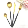 High grade stainless steel gold plated flatware wholesale