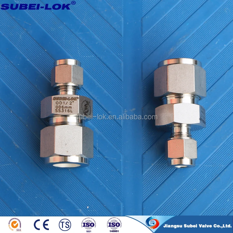 Buy High Pressure Instrument Double Ferrule Tube Connector Tubing