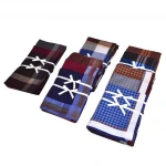 High Quality 100% Cotton Soft Men's Handkerchief