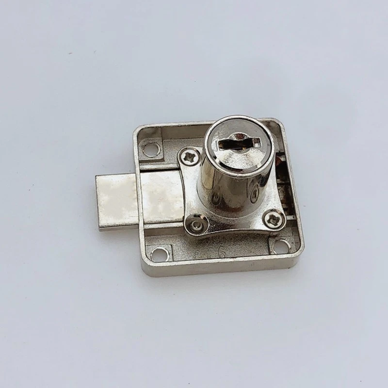 High Quality 138 Type Elephant Iron Drawer Lock Nickel Plated Office Desk Drawer Computer Lock