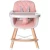 Import high quality 3D design PU cushion wooden baby dining chair from China