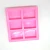 Import High quality 6 cavity 3D handmade rectangular silicone Christmas cake mould from China