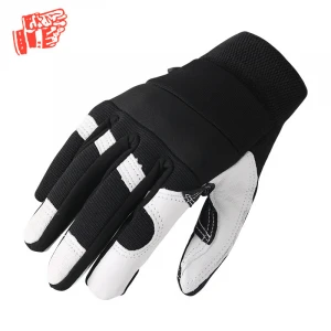 High-quality and durable leather protection touch screen mechanical leather gloves