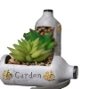 High quality artificial Wine bottle green plant simulation pot succulent