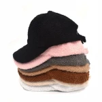 High Quality Custom Logo Fleece Sherpa Winter Warm Snapback Baseball Sports Caps