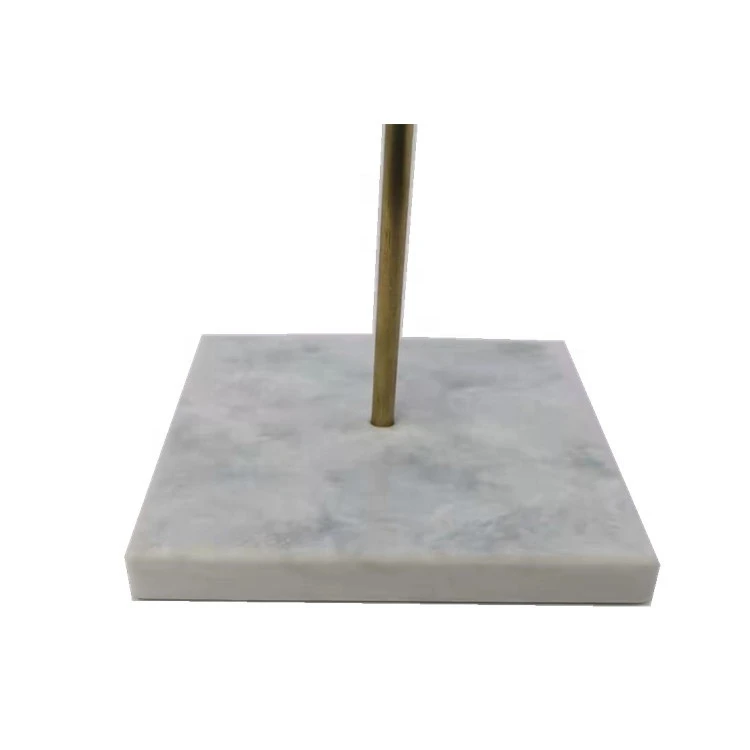 High quality custom marble jewelry display necklace stand  jewellery marble T bar display with metal