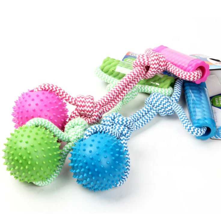 High quality durable braided cotton rope ball dog chew toy