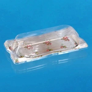 High Quality Food Grade Disposable Take Away Plastic Sushi Tray With Transparent Cover Custom Printing Sushi Container
