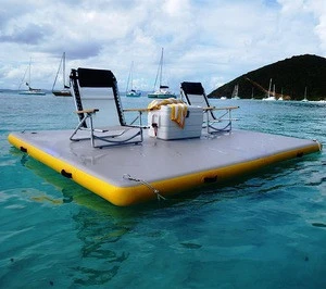 High quality inflatable floating   dock inflatable pontoon for water sports