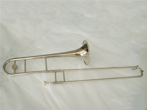 High quality  Nickel plated Tone Bb Tenor Trombone