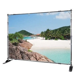 High Quality Outdoor Advertisingle side 10ft straight telescopic tension fabric advertising backdrop display banner stand