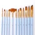 Import High quality paint brush 12pcs paint brush set professional art painting supplies from China