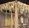 high quality white long silk artificial wisteria flower for wedding decoration