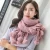 Import high quality woman winter plaid pashmina Multi-Color Soft shawl pom pom scarf shawl Tassels with hanging fur ball from China