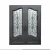 Import High Quality Wrought Iron Door American Style Front Iron Doors Design from China