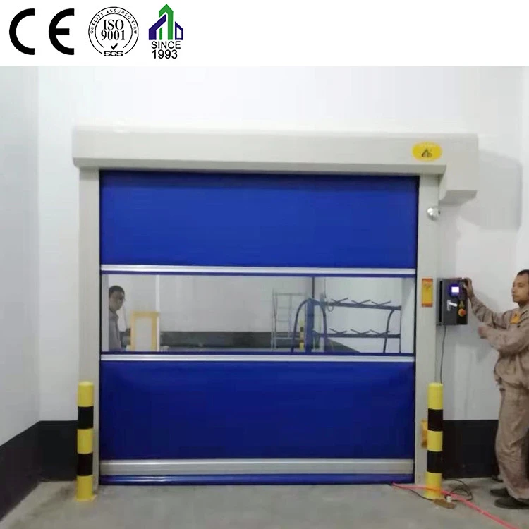 High Speed Door Fabric Fast Roll-Up Cold Storage Room Door For Food Warehouse