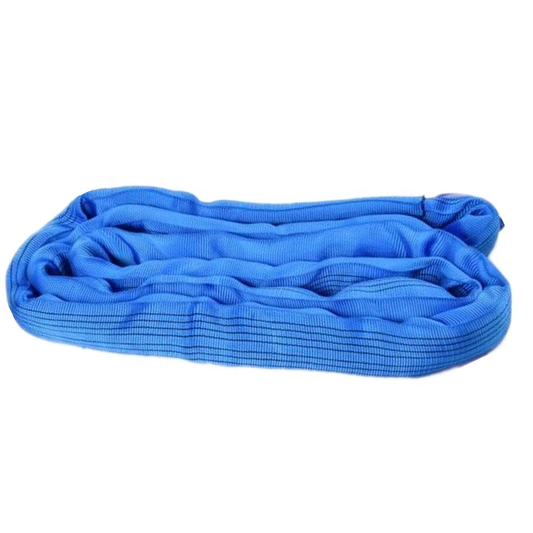 High strength Soft polyester round sling 8 ton
