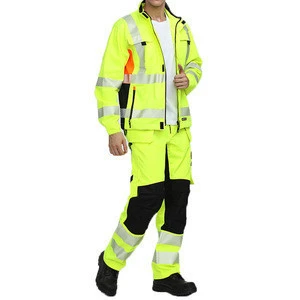 high vis yellow  Work Wear Fireproof Boiler Suit Workwear Coverall