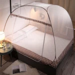 Home Decor Mosquito Net Single Door Installation Foldable Automatic Pop Up Netting Tent Breathable Kids Bed Mosquito Net