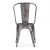 Import Home used cheap chair metal bent armrest dining chair from India