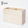 Hongdao Craft customized wooden office pencil holder wooden pen container holders