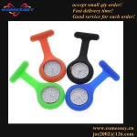 hospital gifts japan quartz movt stainless steel back silicone nurse watch