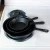 Import hot health classic 3 pcs cast iron preseasoned cookware fry pan set from China
