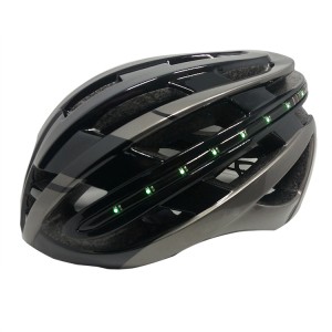 Hot new products Safety led light smart indicator bicycle helmet with cycling bike Helmet