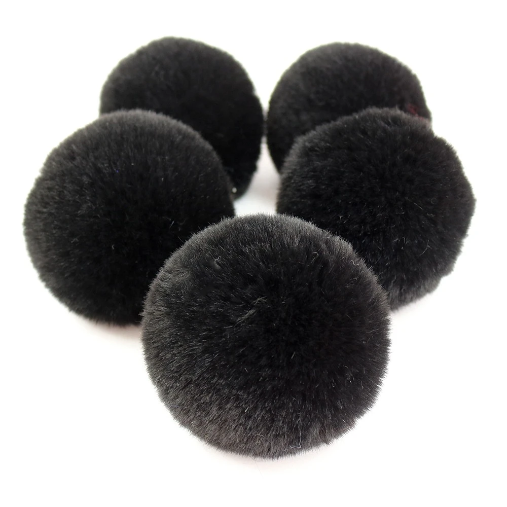 Hot sale 6, 8, 10 cm Cute faux rabbit fur ball pompom accessories hat cellphone pom pom