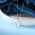 Import Hot Sale 925 Sterling Silver World Map Simple Pendant Necklace Chain Ready To Ship Gold Plated Jewelry For 2021 Women from China