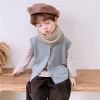 Hot Sale Amazon warmer string knitting woolen Knitted Children&#x27;s Small Scarf neck Woolen Yarn Warm Neckerchief