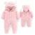 Import Hot Sale Baby Rompers Children&#x27;s Stereoscopic Ears Hooded Baby+rompers Baby Clothes Newborn cotton from China