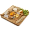 Hot Sale  Cheese Board Bamboo Bamboo Cheese Cutting Board Set With Cutlery