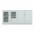 Import Hot sale melamine office furniture glass door combination filing cabinet from China