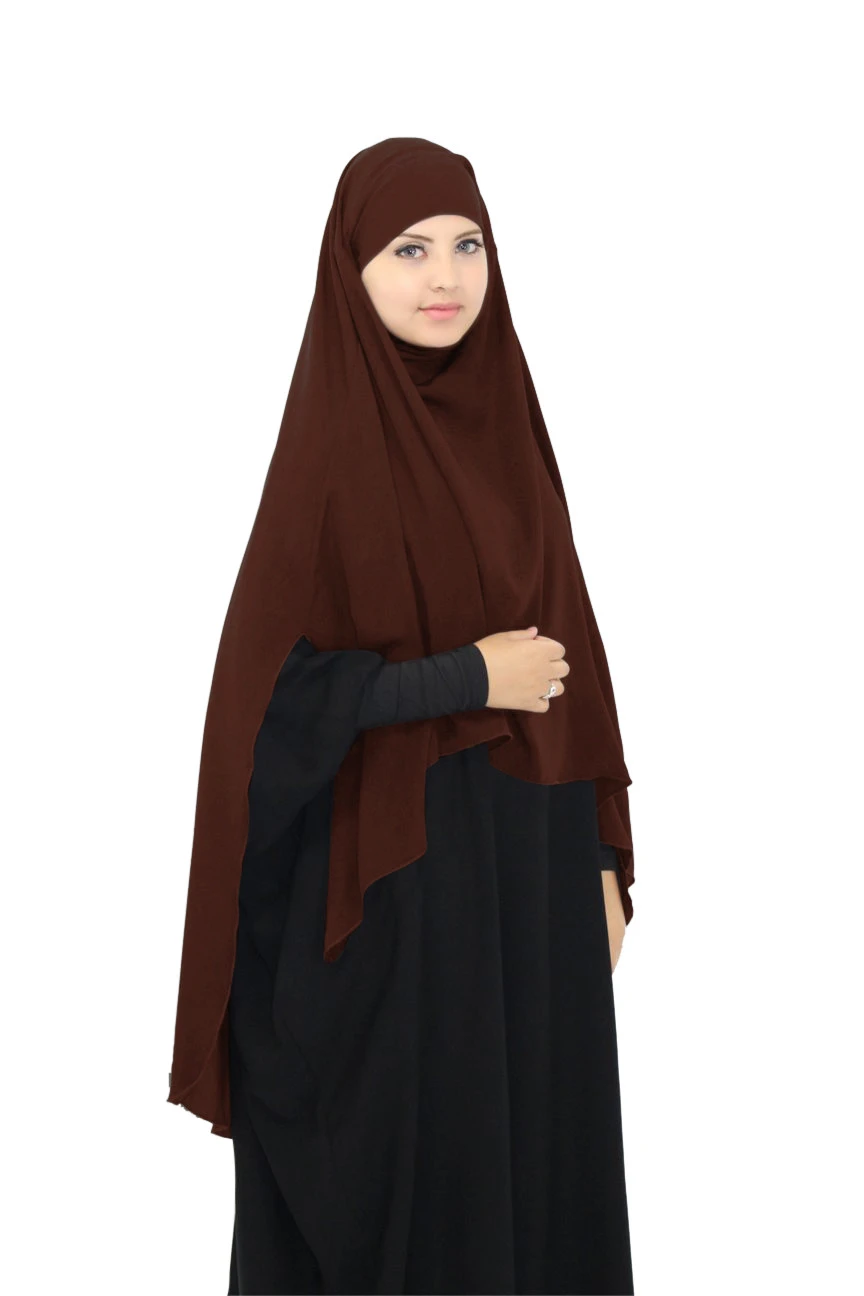 Hot sale new design Islamic prayer clothing black navy purple khimar hijab niqab muslim hijabs