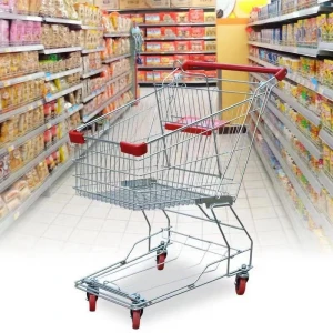 Hot sale style steel material 60L high capacity Hand trolley for shop