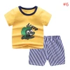 Hot Sale Summer Childrens Clothing Sets 100 Different Design Baby Boy Clothing Sets 2 pcs T-shirt kids clothes 2021
