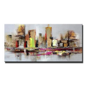 Hot sell  modern heavy texture landscape oil painting for home decoration
