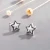 Import Hot Selling 2021 High Street Fashion Earstuds Synthetic Opal Star Shape Tiny Small Lustrous Silver Earrings Minimalist Jewelry f from China