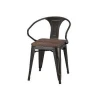 Hot selling best price vintage industrial metal chair dining chairs