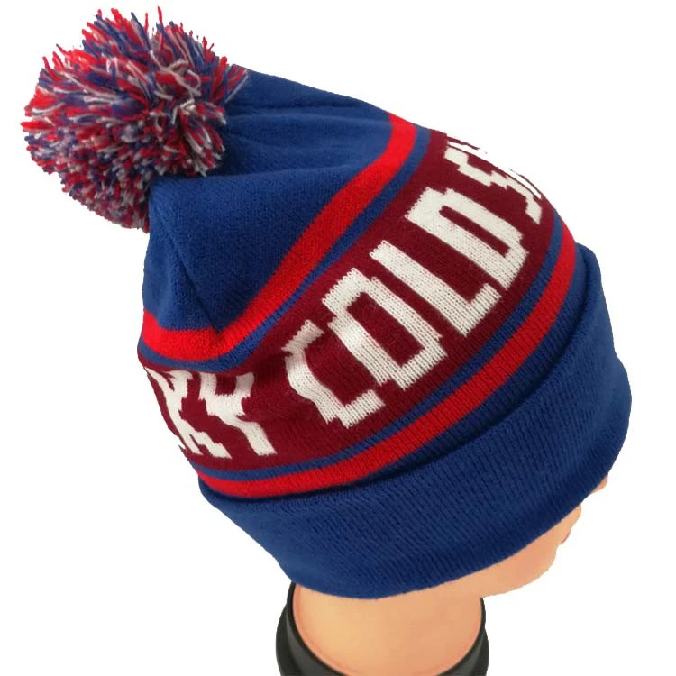 Hot selling fashion beanie cap sport knitted hat custom winter knitted beanie hat/cap