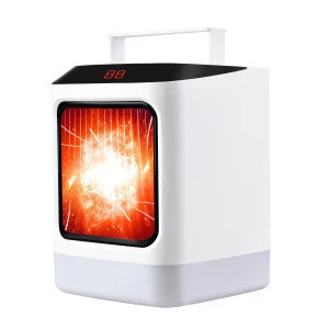Hot selling Newest Mini Desk Heater Home Heater 1000W with 7 colors of light
