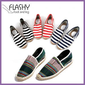 Hot selling plain rope soled shoes fashion flat sneaker shoes 2014